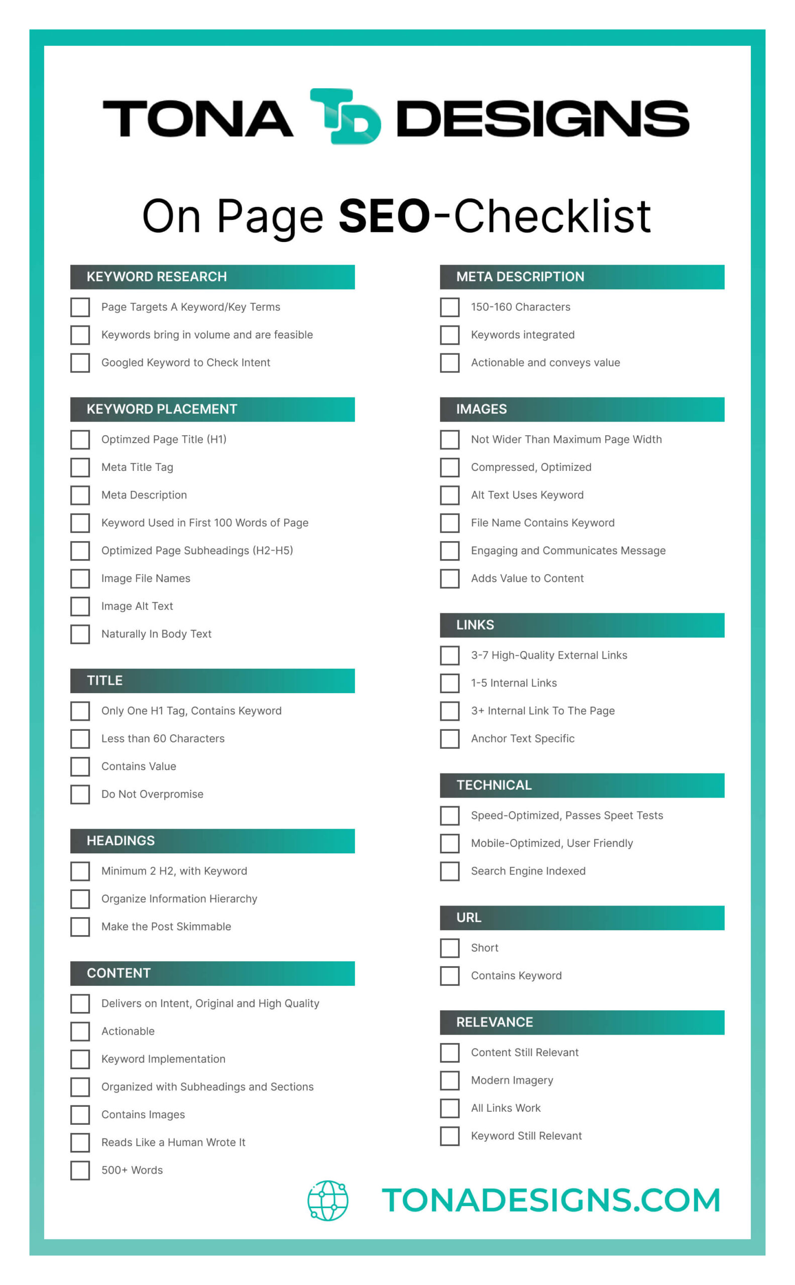 Tona Designs On-Page SEO Checklist (1)