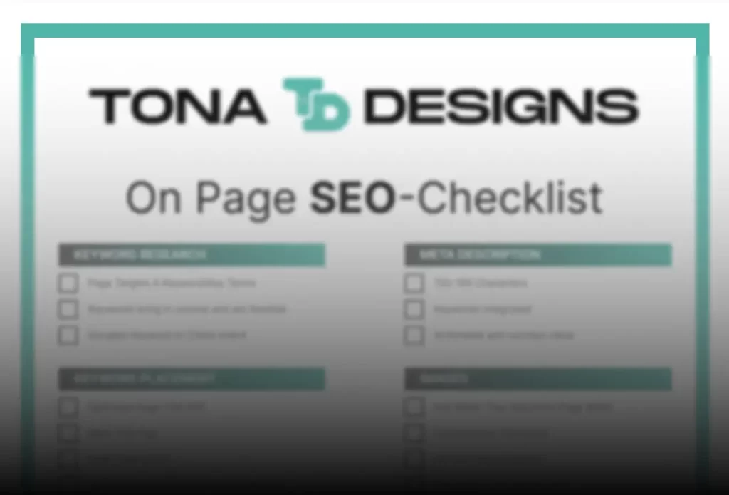 SEO Checklist On-Page SEO Guide