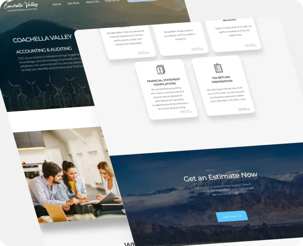 accounting firm website design template